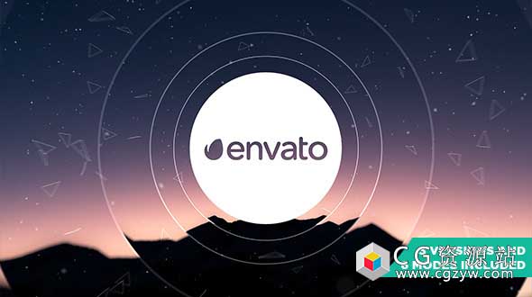 AE模板-干净公司企业设计图片视差Logo展示 Parallax Explosion Logo Reveal