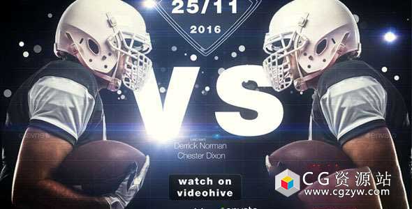 AE模板-体育运动员赛事科技感介绍包装 Infographic sport opener