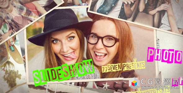 AE模板-时尚照片幻灯片放映照片展示片头 Photo Slide Show