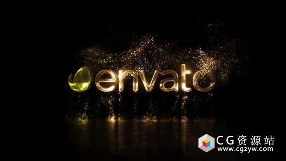 AE模板-粒子标志消散Logo展示 Particle Logo