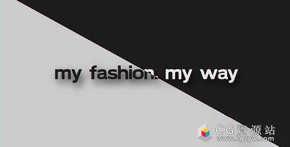 AE模板-公司事件时尚魅力特别活动图片视频展示 My Fashion My Way