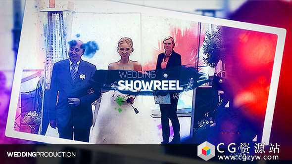 AE模板-浪漫婚礼视频相册幻灯片展示 Wedding Day