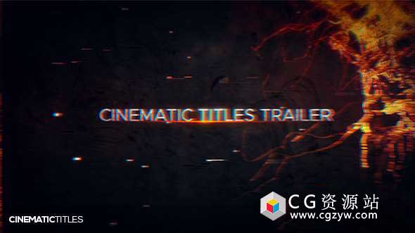 AE模板-动作电影预告片科技感视频宣传片 Trailer Titles