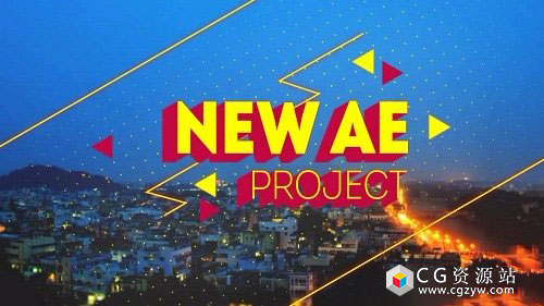 AE模板-现代风格设计切片标题宣传片Sliced Titles 2