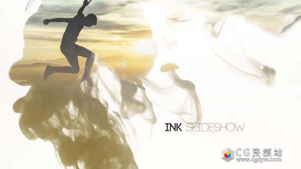 AE模板-墨水幻灯片水墨散开遮罩图片展示片头 Ink Slideshow 12 Transitions