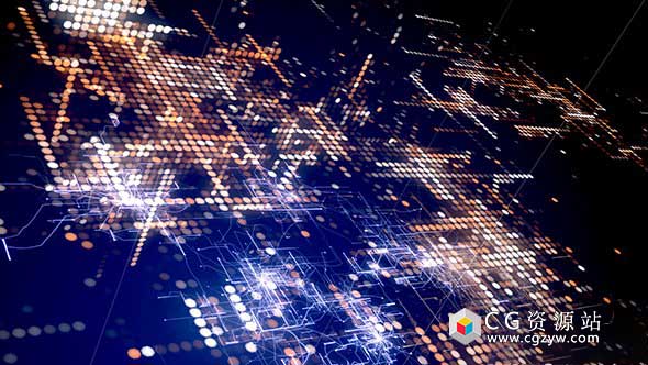 视频素材-数字电路纹理高科技循环视频高清素材digital-growth-03