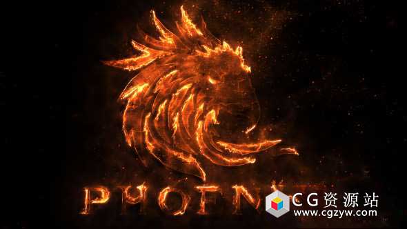 AE模板-火焰标志电影史诗火焰燃烧Logo动画片头 Flame Logo