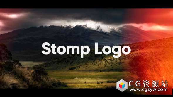 AE模板-快速假期介绍文字图片展示 Stomp Logo