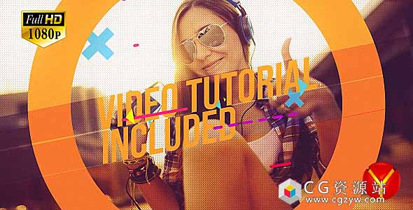 AE模板-时尚节奏感照片视频滑动动画展示 Intro Photo Opener 2免费下载