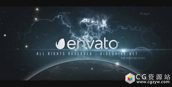 AE模板-大气金属标题粒子空间动作电影预告片宣传动画Space Trailer免费下载