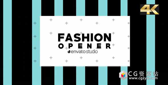 AE模板-4K时尚魅力时装秀广告黑白设计风格Fashion Promo免费下载