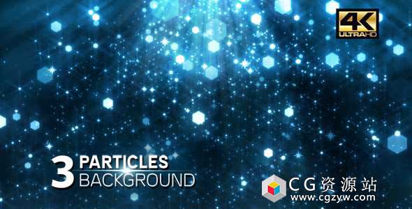 视频素材-背景粒子闪光发光梦幻闪耀粒子Particle
