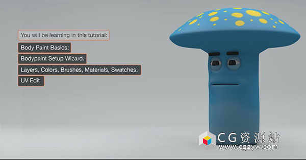 C4D BodyPaint基础教程Introduction to BodyPaint in Cinema