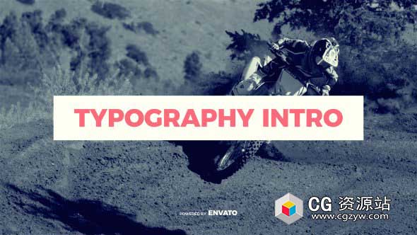 AE模板-排版介绍动感节奏图文动画宣传片头Typography Intro