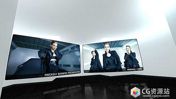 AE模板-简约现代风格图片展示片头 Minimal Luxe