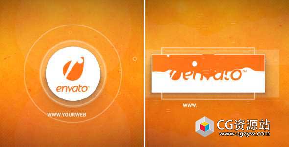 AE模板-简约圆矩形图形Logo动画 Bright Ident