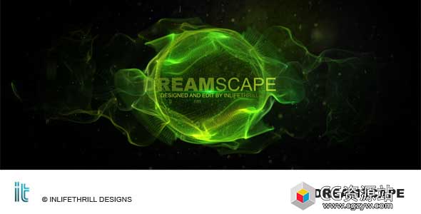 AE模板-粒子飘动文字标题开场 Dreamscape