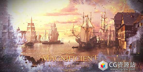 AE模板-大气动态电影游戏视频宣传片 Fantasy Trailer