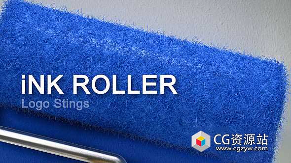 AE模板-三维墨辊滚筒Logo展示 Ink Roller