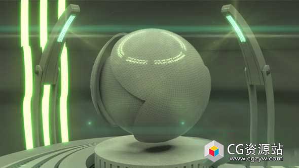 AE模板-3D高科技机械Logo展示动画 Mechanical Logo Reveal