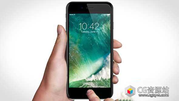 AE模板-手机APP iPhone 7应用程序手势点击滑动展示动画 Phone 7 App & Gestures Video Kit