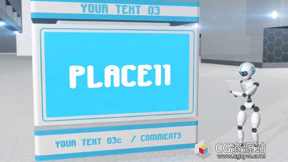 AE模板-机器人和立方体产品介绍展示动画 Robots and Cubes