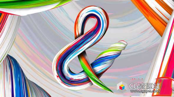 C4D教程-超逼真3D喷漆手绘笔刷生长动画 Cinema 4D – Hyper-Realistic 3D Acrylic Paint Stroke Tutoria