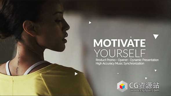 AE模板-时尚4k体育健身快速介绍视频包装片头 Workout Motivation Opener