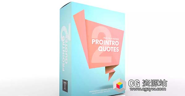 FCPX插件-30种引用概述文字标题动画 ProIntro Quotes 2