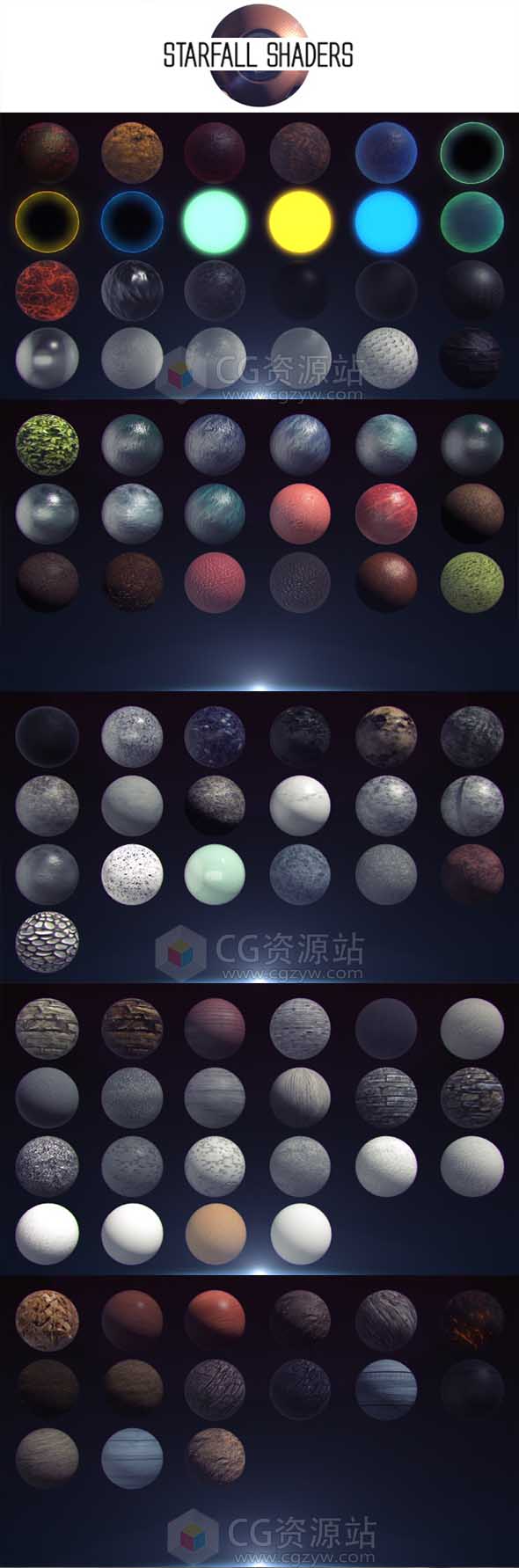 250组Element 3D木纹石头墙地面有机钢铁布料抽象材质预设 WinMac-图片3