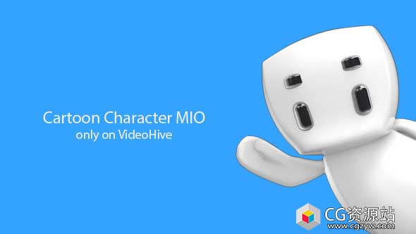 AE模板-可爱卡通三维小人宣传推广产品介绍动画MIO Animation Pack