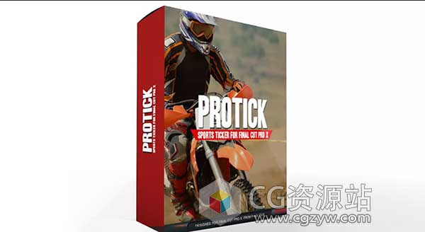 FCPX插件-30组体育新闻滚动字幕条动画 ProTick