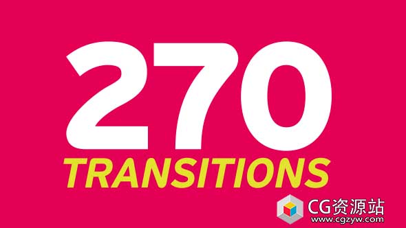 视频素材-270组图形动画视频转场Transitions