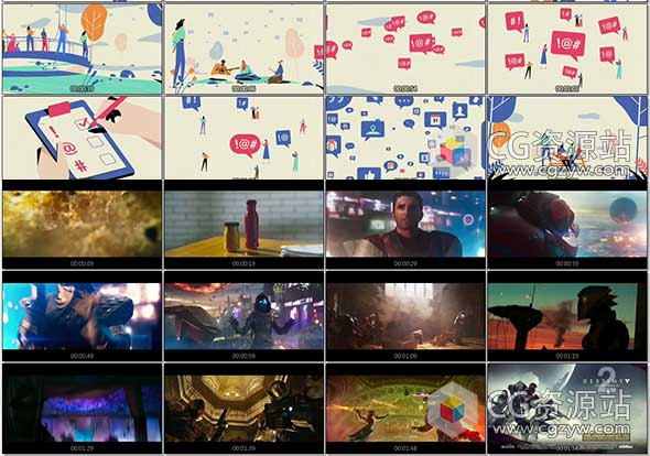 2017年9月份Stash 125期CG创意电视栏目包装参考广告视频动画短片合集