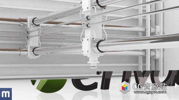 AE模板-企业标志介绍三维打印Logo文字动画 3D Printing Logo