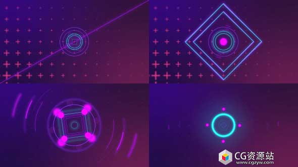 AE模板-现代彩色时尚标志介绍Logo片头 Bright Colors Logo