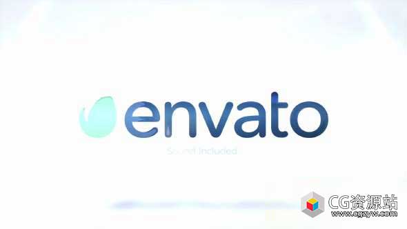 AE模板-商业企业优雅标志Logo翻转动画 Clean Logo