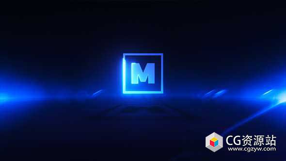 AE模板-4K电影黑暗光线描边Logo动画 Dark Logo