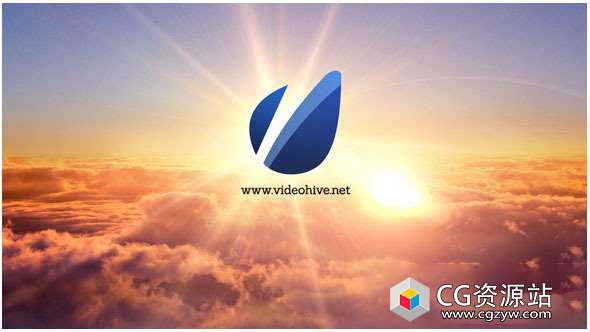 AE模板-史诗天空标志汇聚Logo展示 Epic Sky Logo Reveal