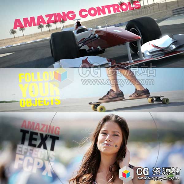 FCPX插件-专业文字动态三维跟踪助手 Pixel Film Studios PROTRK