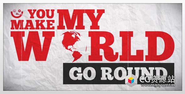 AE模板-情人节文字标题排版动画 Kinetic Valentine