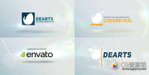 AE模板-现代标志简洁Logo展示 Modern Logo Reveal 3