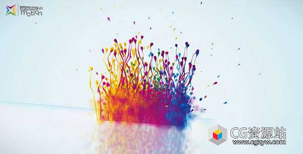 AE模板-Particles三维粒子飞溅汇聚企业公司标志Logo动画 Particles Splash Logo Reveal