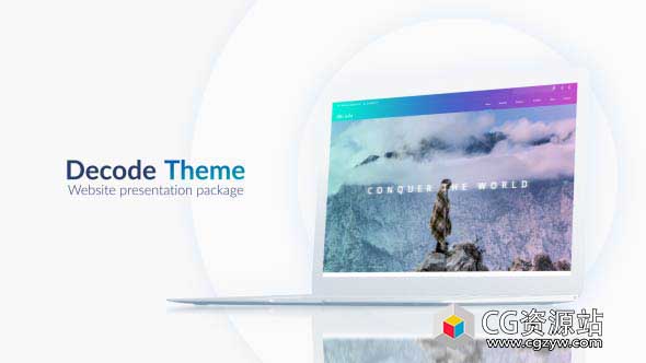 AE模板-网站介绍包wordpress应用程序主题演示网页设计网站促销宣传动画