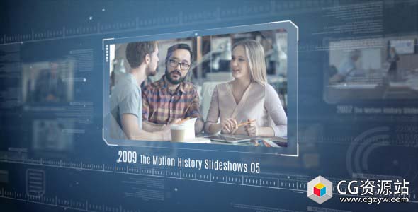 AE模板-企业公司发展历史回顾时间表宣传片The Motion History