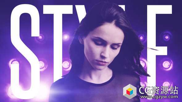 AE模板-动感时尚闪光灯背景文字视频包装 Reflector Flash Intro