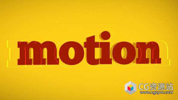 AE模板-广告广播多彩大字标题片头动画 Typo Promo