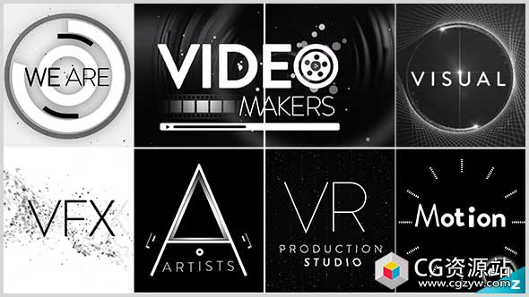 AE模板-创意数字媒体文字图形快闪片头动画 Digital Agency Stomp Jingle – VIDEO service