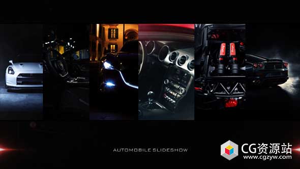AE模板-汽车演示出售推广促销图文幻灯片automobile-slideshow