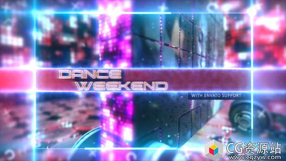 AE模板-E3D动感舞蹈迪斯科音乐视频片头包装 Energy Event Promo